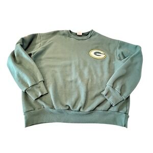 Vintage Majestic Green Bay Packers Crewneck Sweatshirt Green XL Made in USA 90s